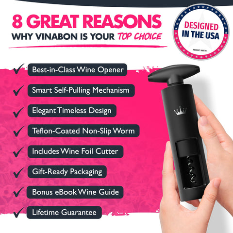 VINABON foil cutter cleanly removes foil for precise preparation.