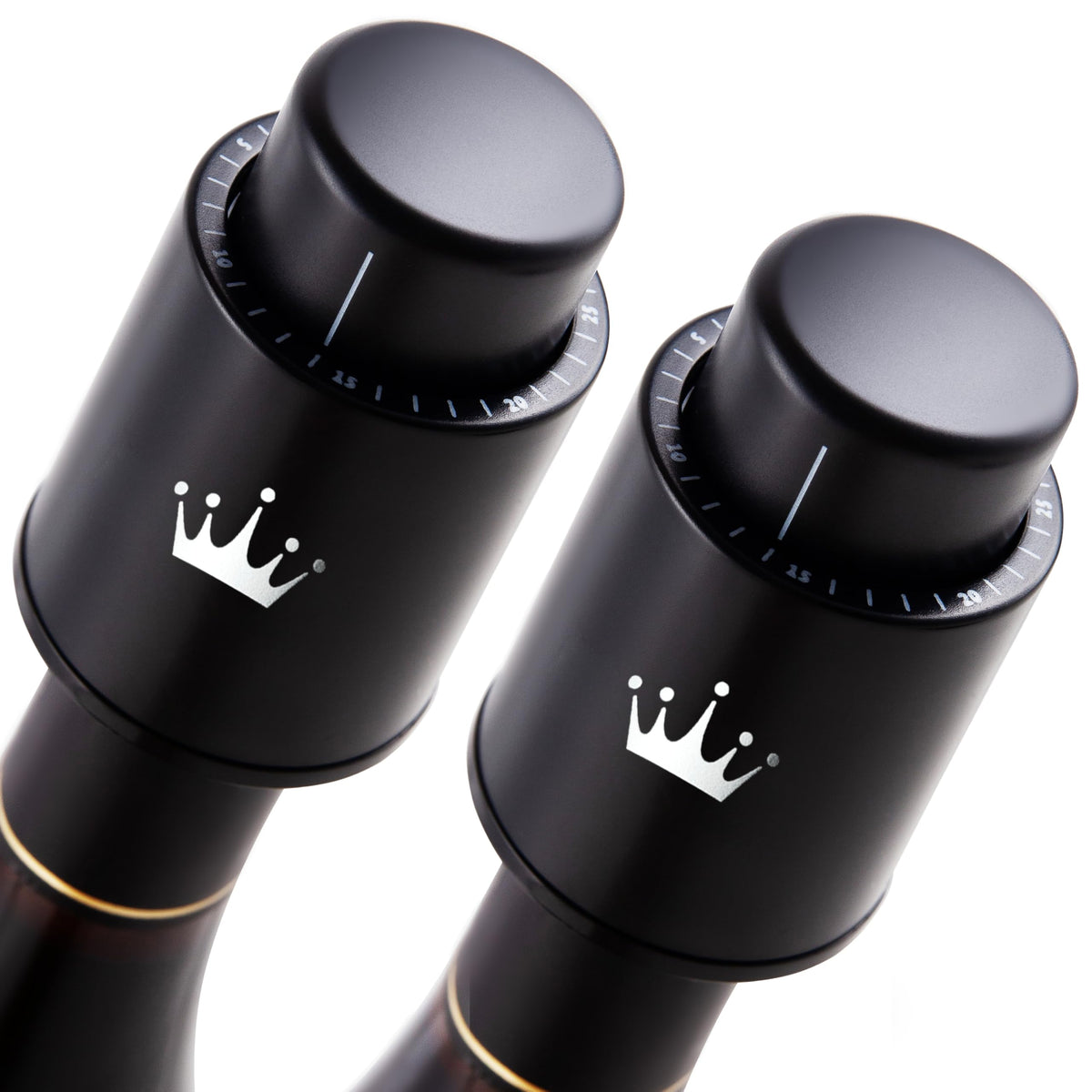 VINABON vacuum wine stopper set in a two-pack preserves freshness longer.
