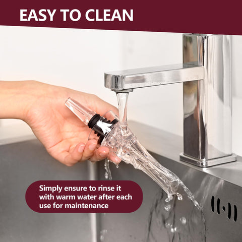 VINALLO travel-friendly design fits most bottles for on-the-go aeration