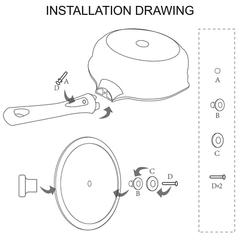 Vinchef glass lid provides clear monitoring during cooking