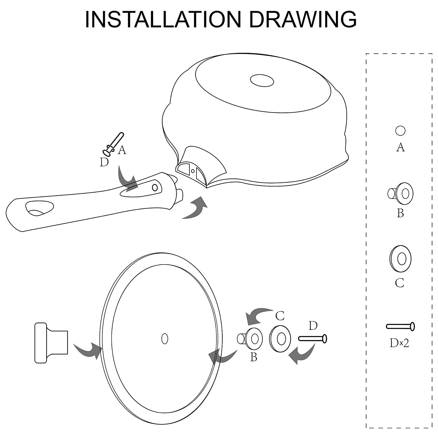 Vinchef glass lid provides clear view during simmering.