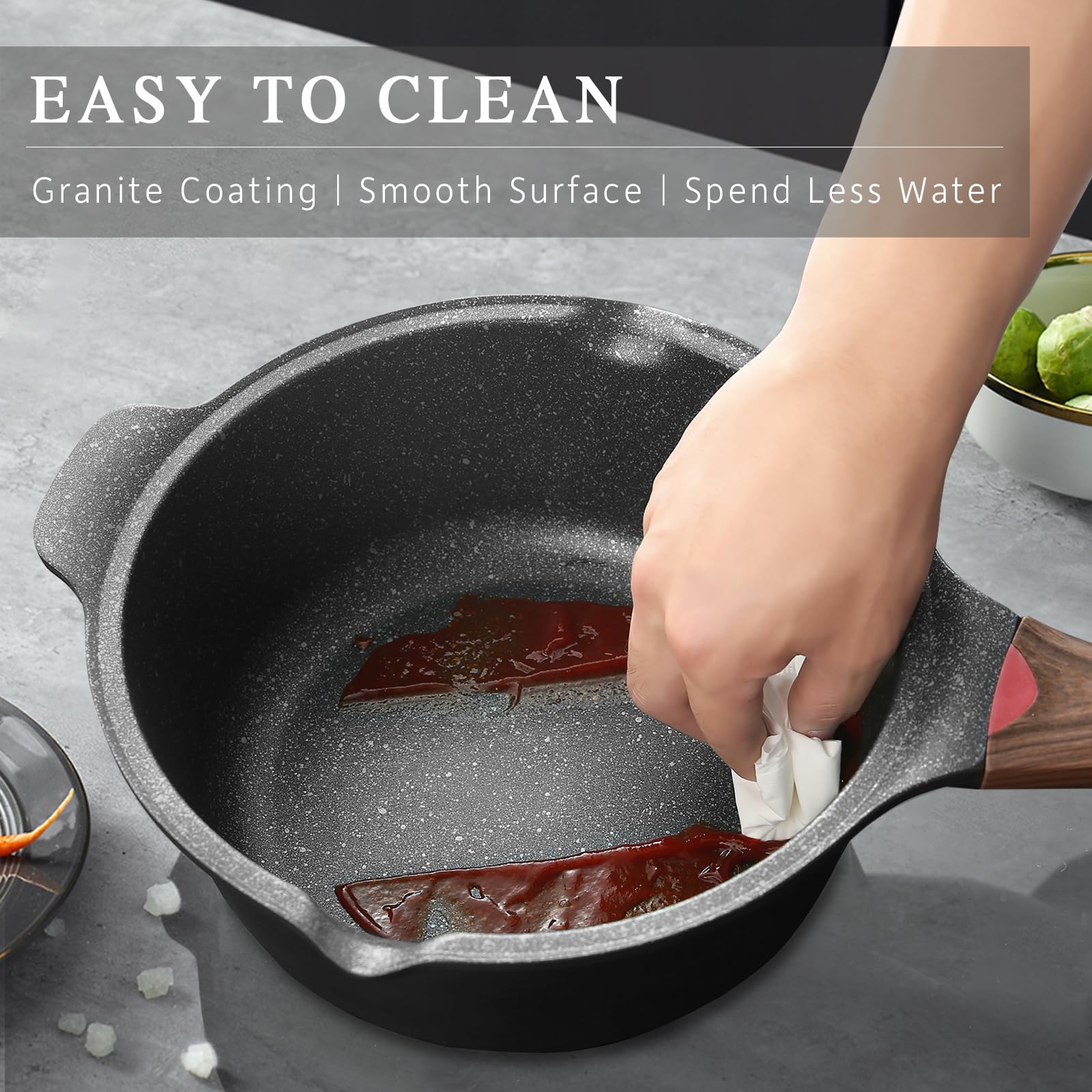 Vinchef pot protectors help stack and protect cookware