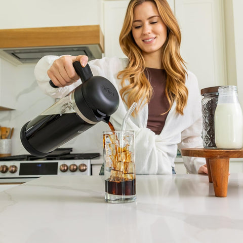 VINCI Cold Brew 360 full batch ready, pour-and-go convenience.