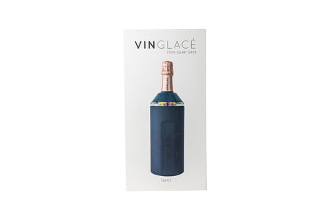 Vinglacé 750ml bottle inside sleeve with label visible