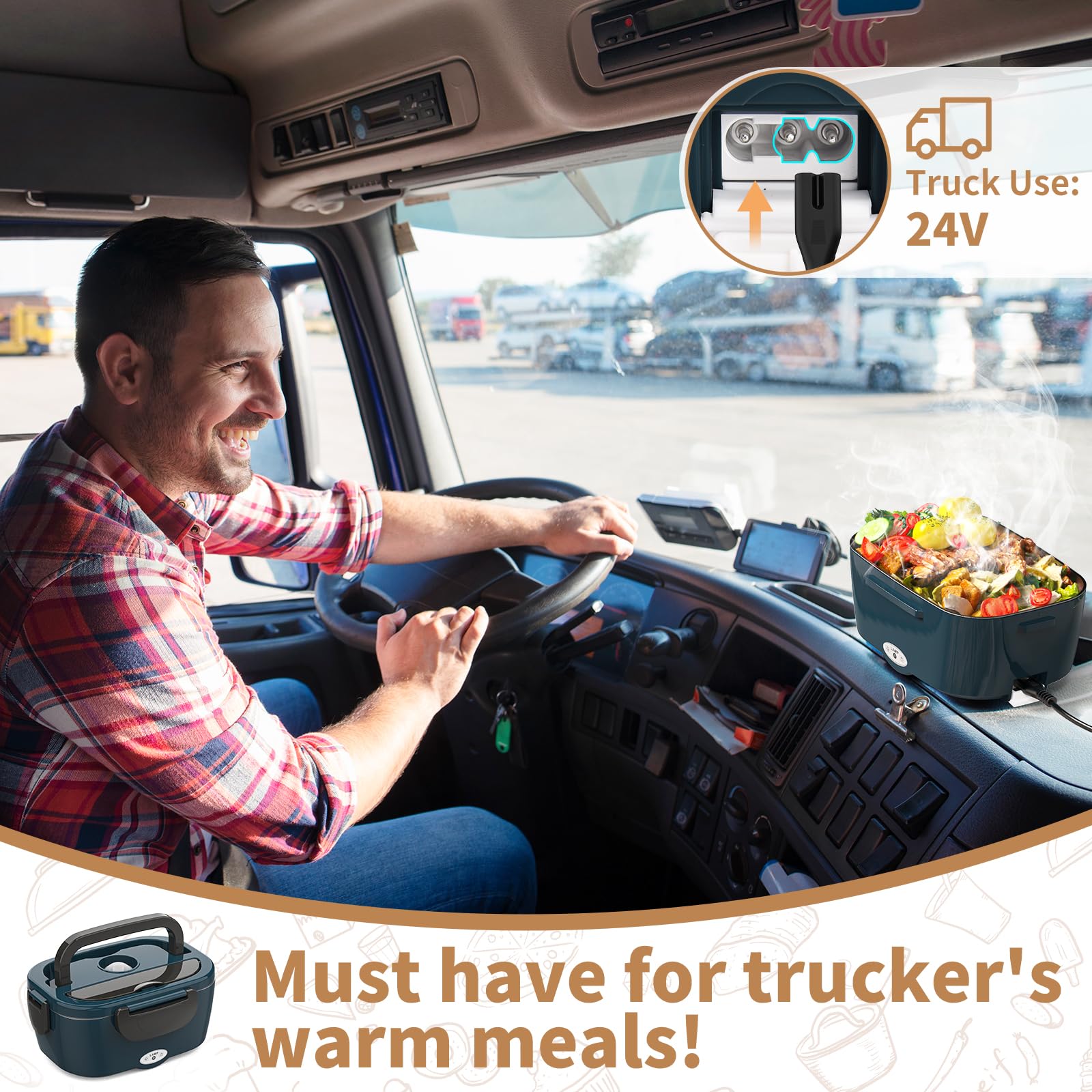 Vingud 80W heater warms food quickly for convenient meals