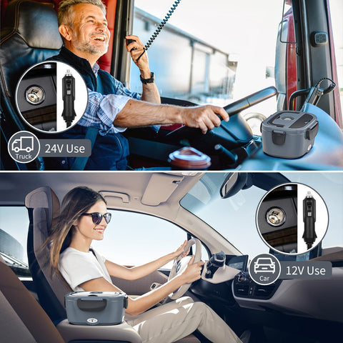 Vingud self-heating lunch box used in car for on-the-go meals