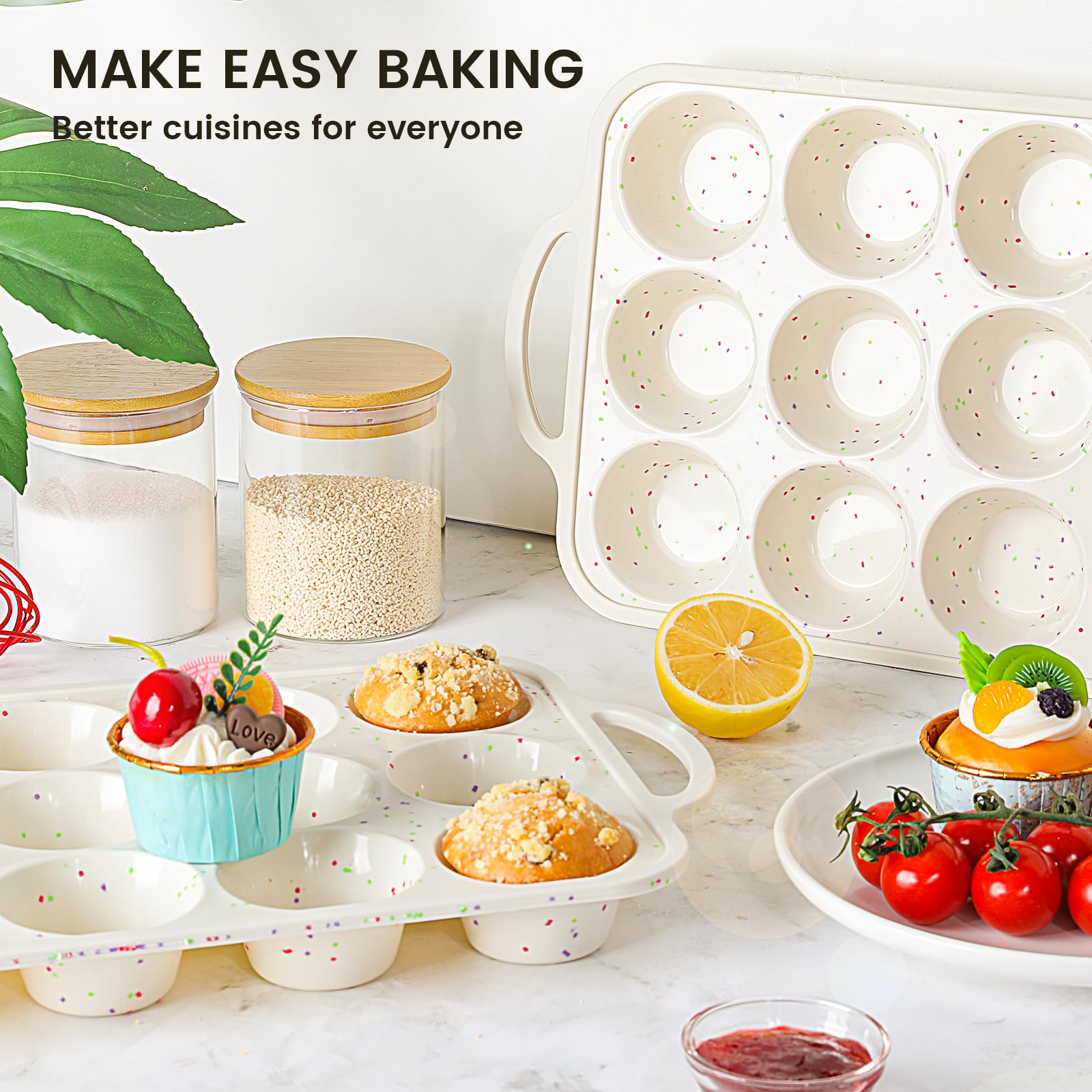 Vinino dishwasher-safe muffin pan for quick cleanup