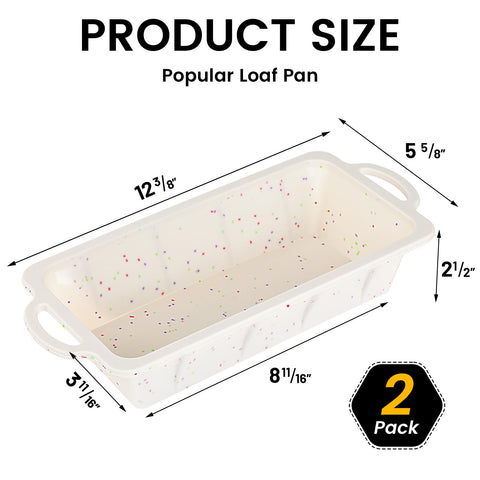 Vinino dishwasher-safe loaf pan stays sturdy after multiple uses and easy cleaning.