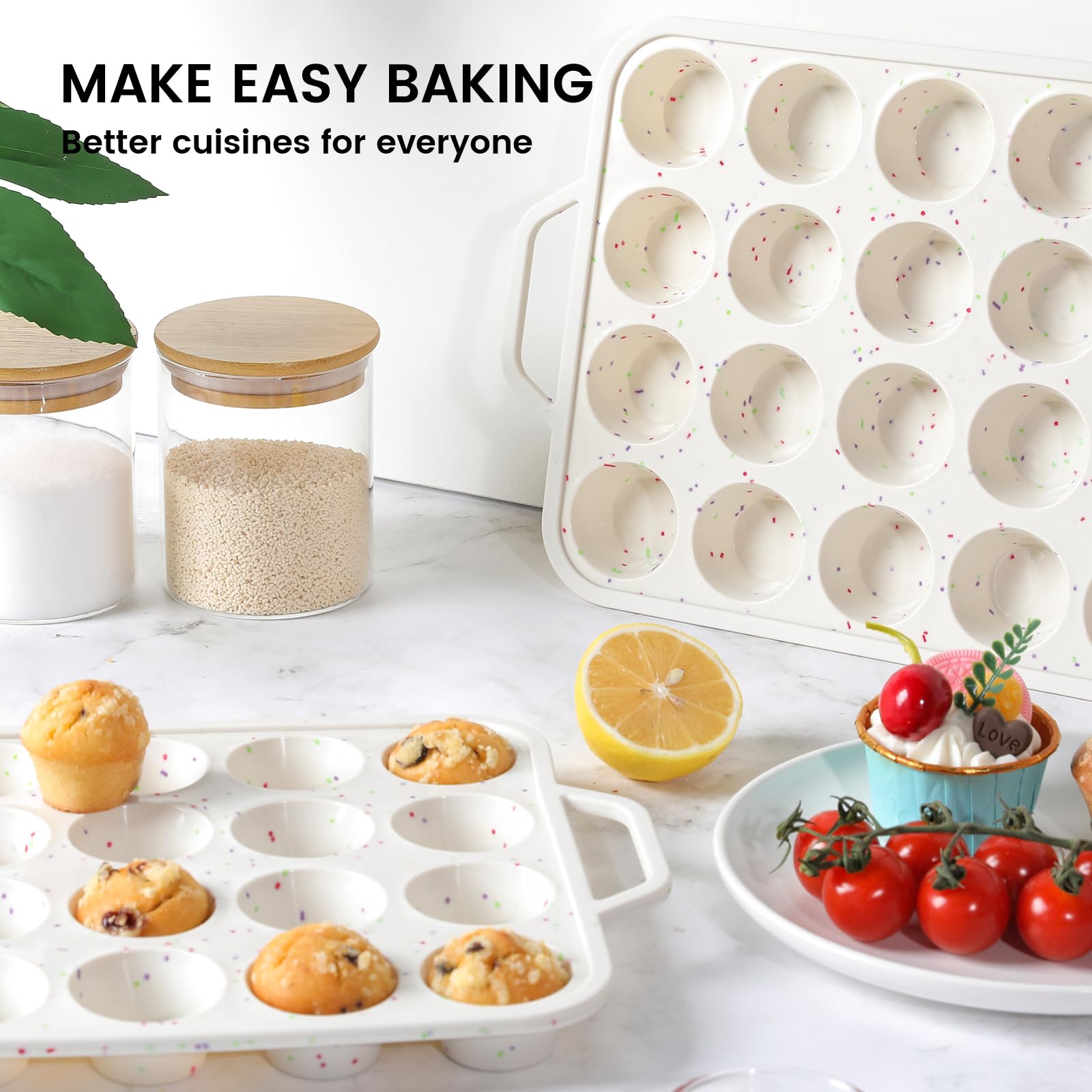 Vinino mini muffin pan 24-cup configuration illustrates versatile small-batch baking options
