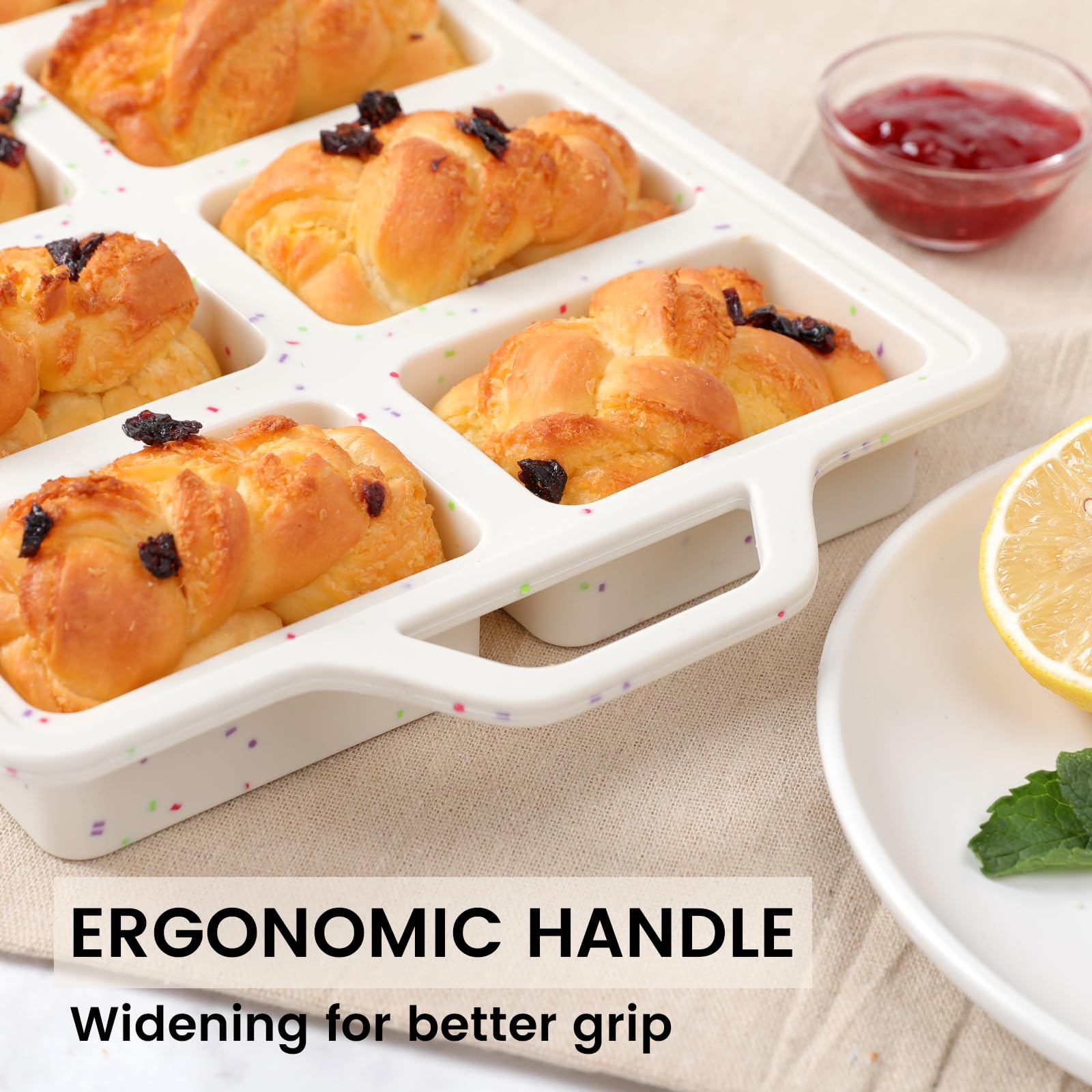 Vinino multipurpose muffin pan suitable for muffins, cupcakes, and more.