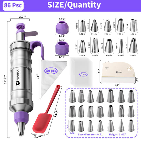 Vinland stainless steel nozzle set delivers rust-free, easy-to-clean piping precision