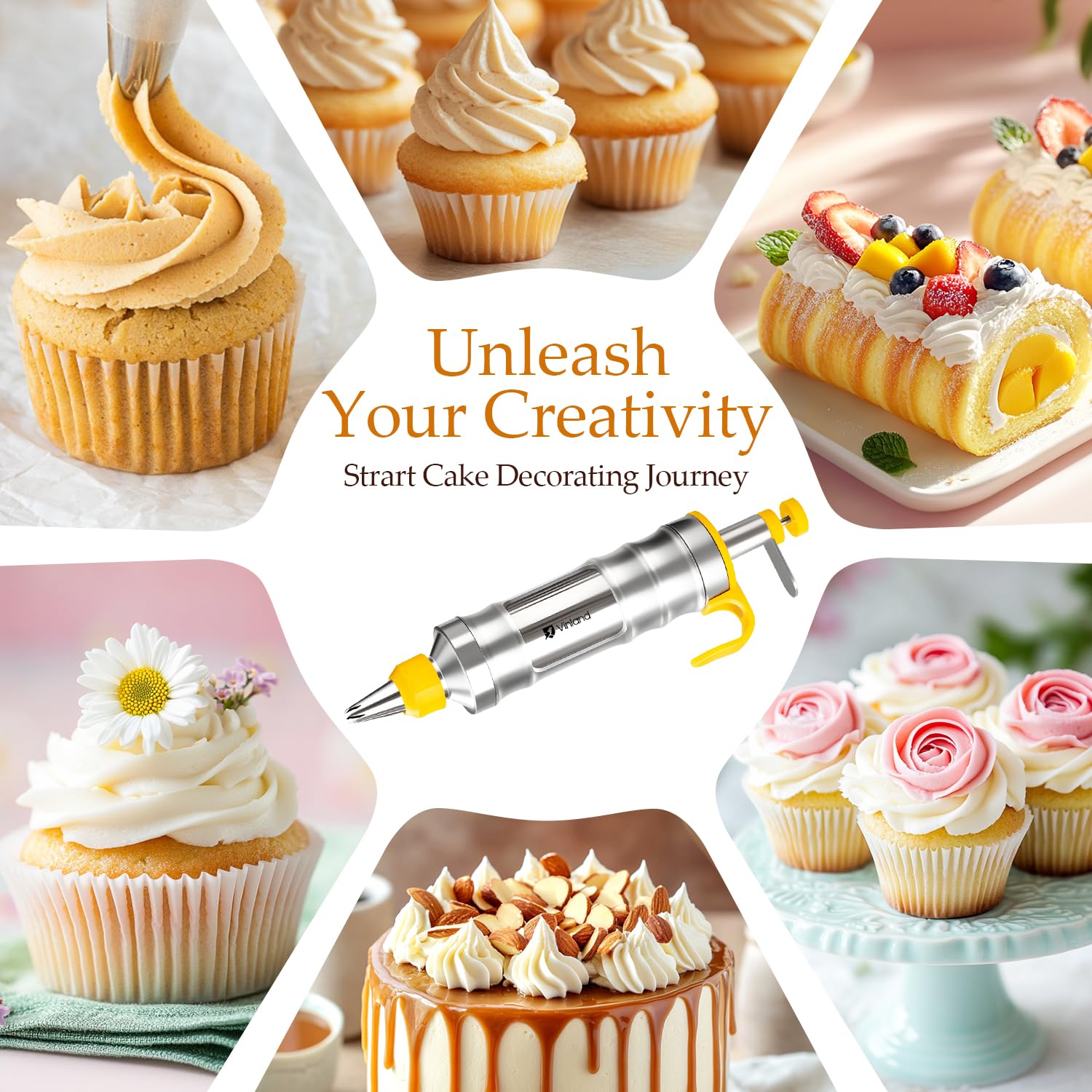 Vinland yellow decorating kit adds bright, playful touches to projects
