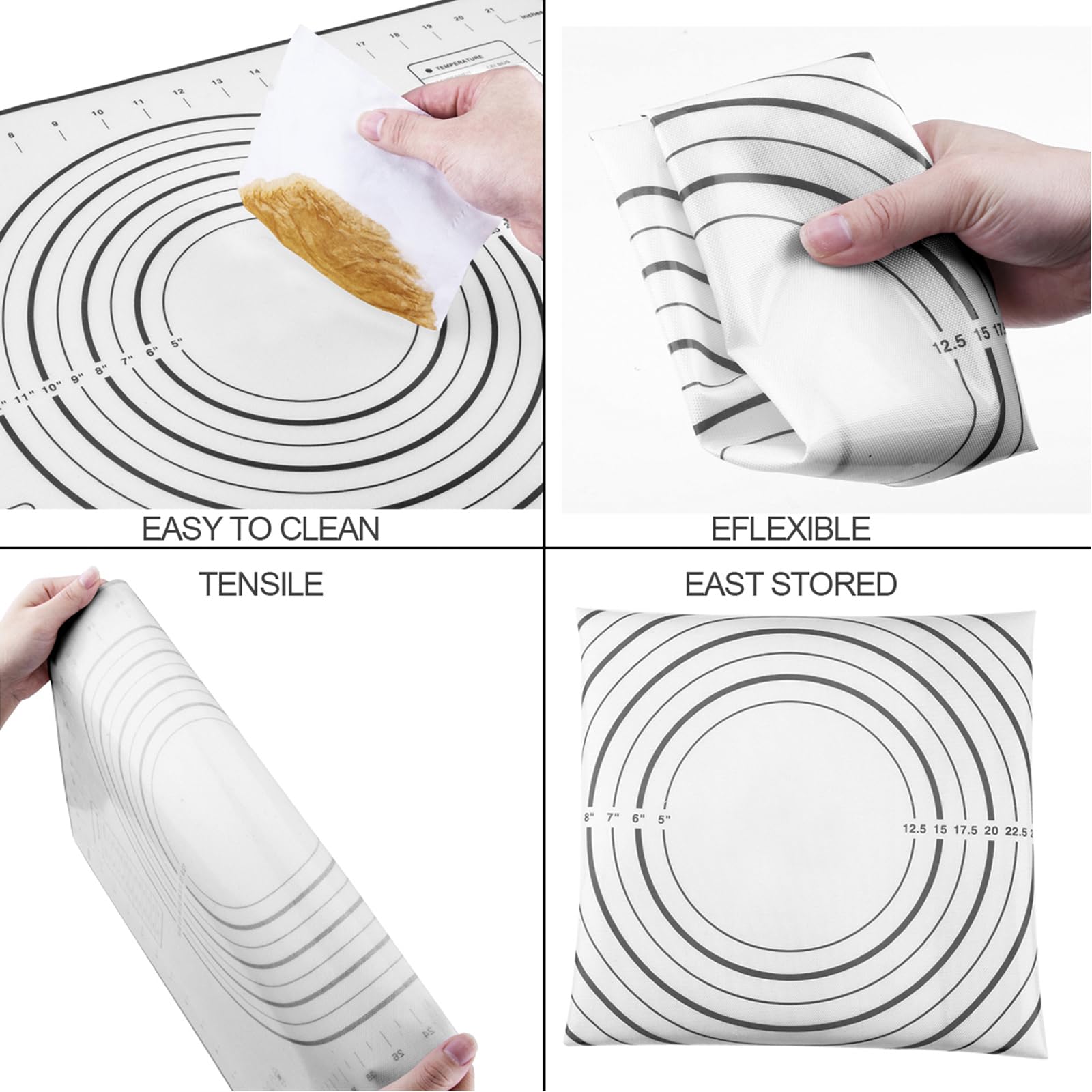 Vinoil rolling pin brushed stainless steel close-up showing durable finish.