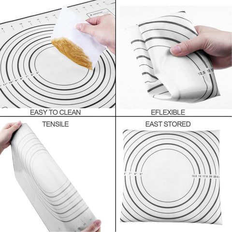 Vinoil rolling pin brushed stainless steel close-up showing durable finish.