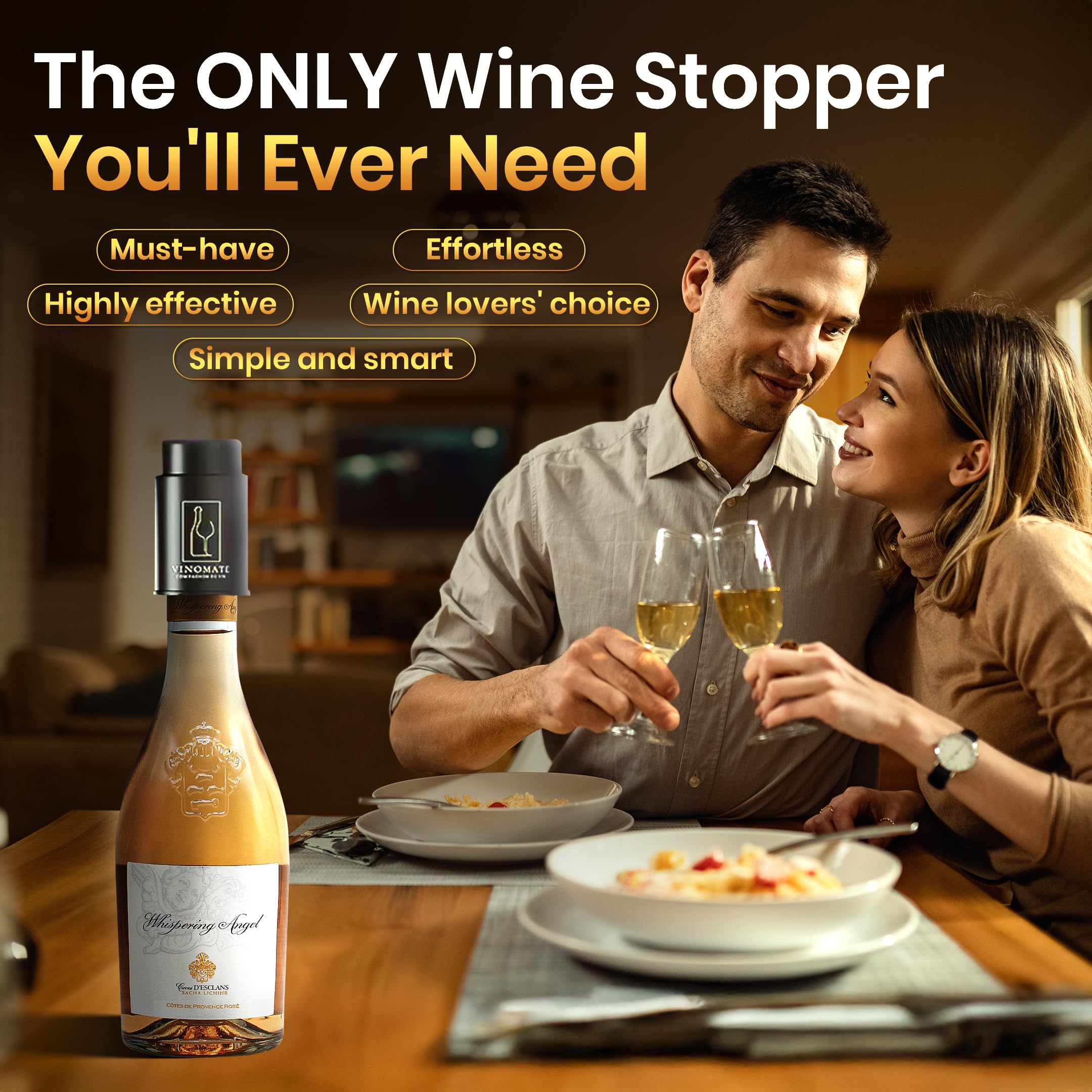 VinoMate elegant bar accessory enhances any wine setup