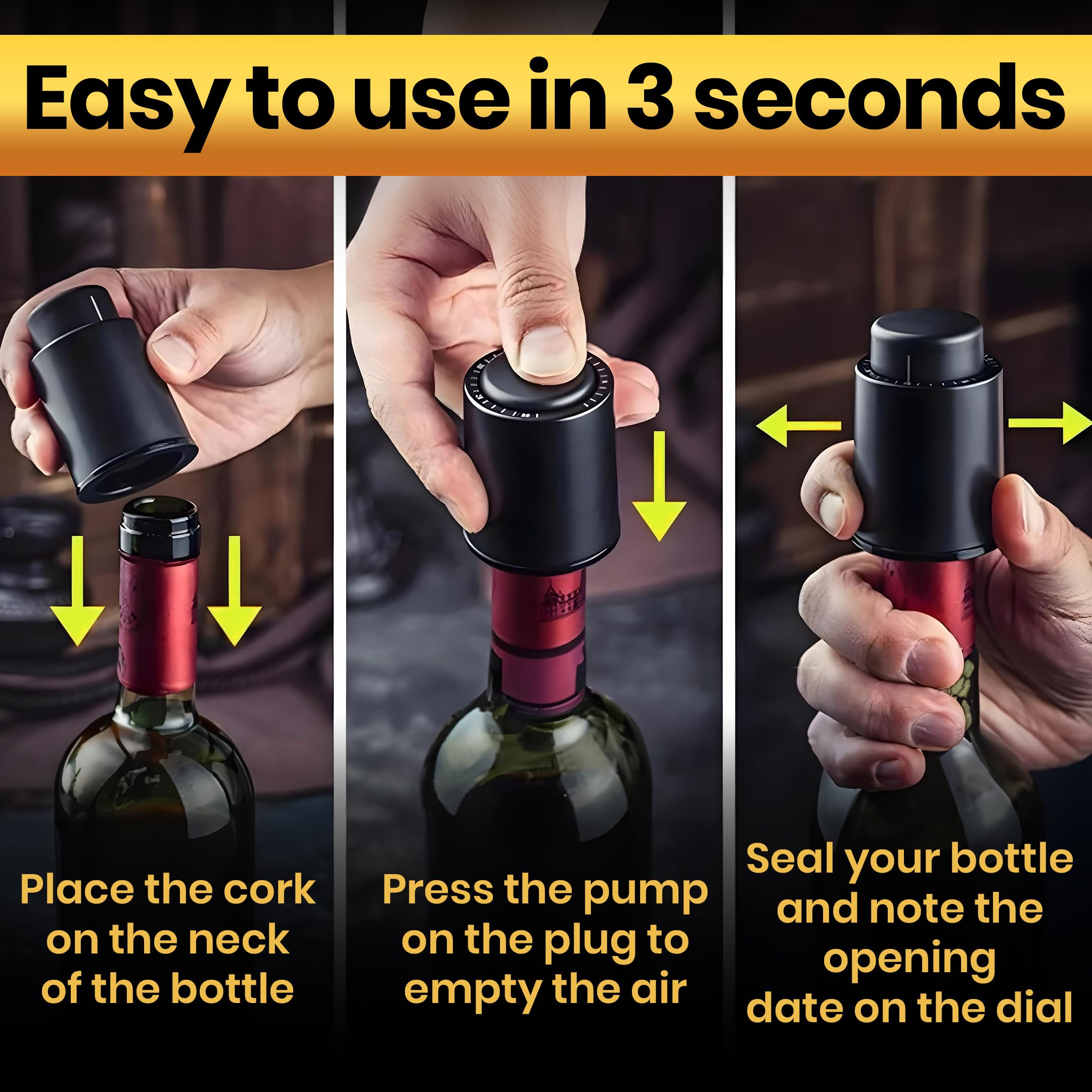 VinoMate gift-for-men stopper, a stylish wine gift idea