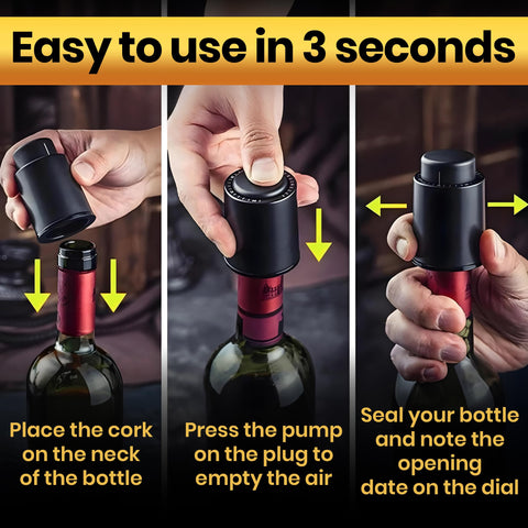 VinoMate gift-for-men stopper, a stylish wine gift idea