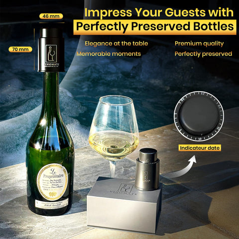 VinoMate durable materials ensure long-lasting wine preservation
