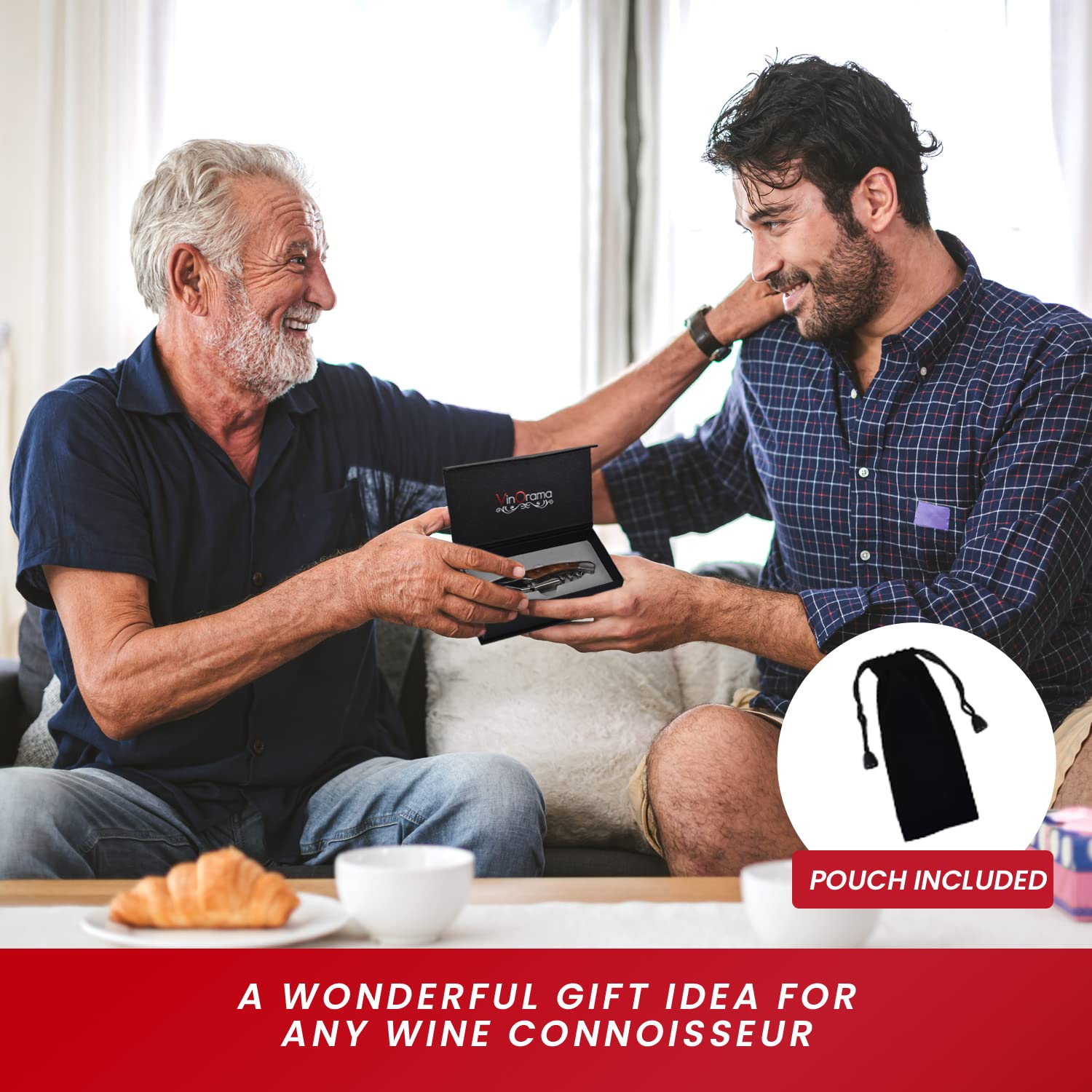 VinOrama foil cutter edge with serrated blade for clean foil cuts.