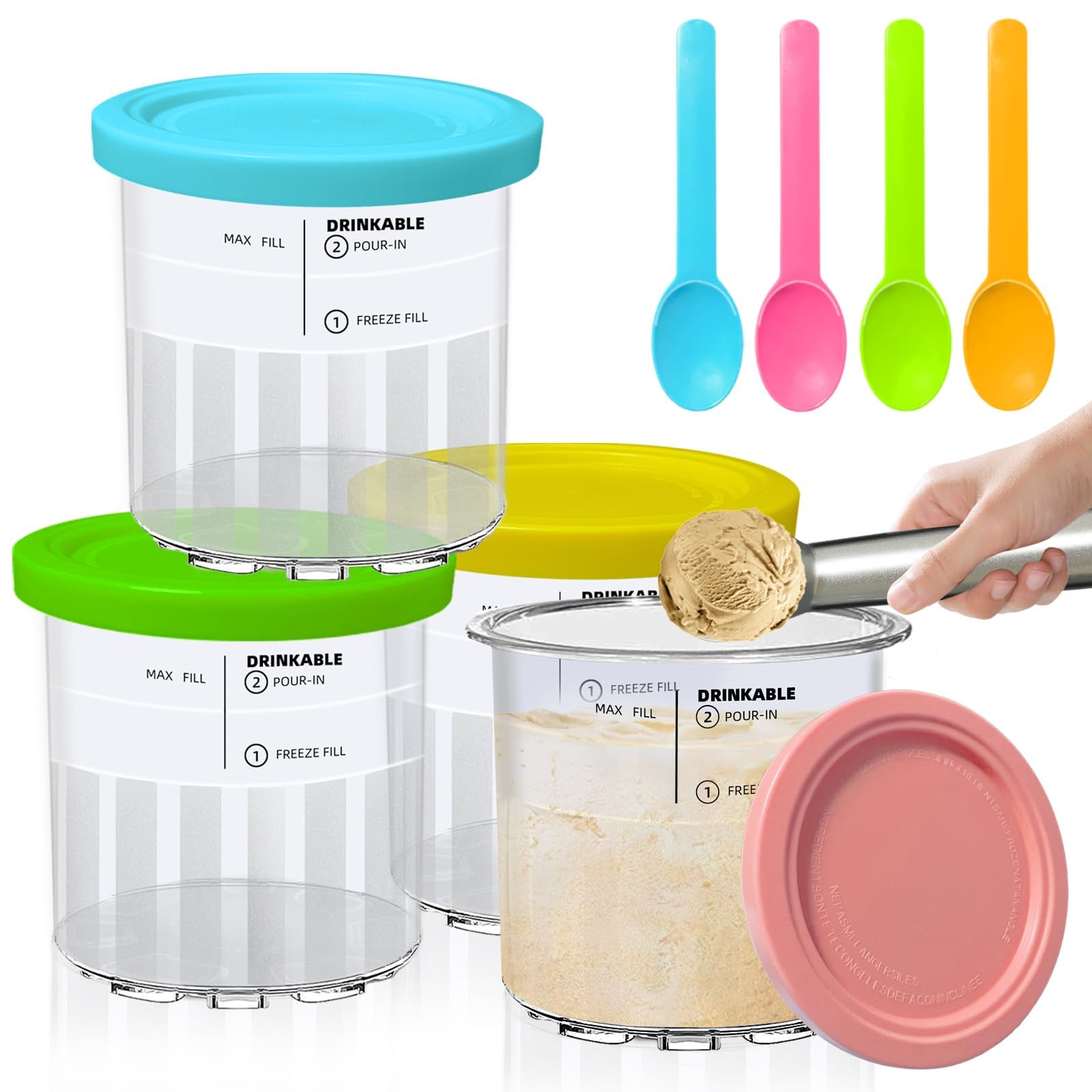 Vintrol Ninja Creami Deluxe 24oz container for easy at-home batch ice cream