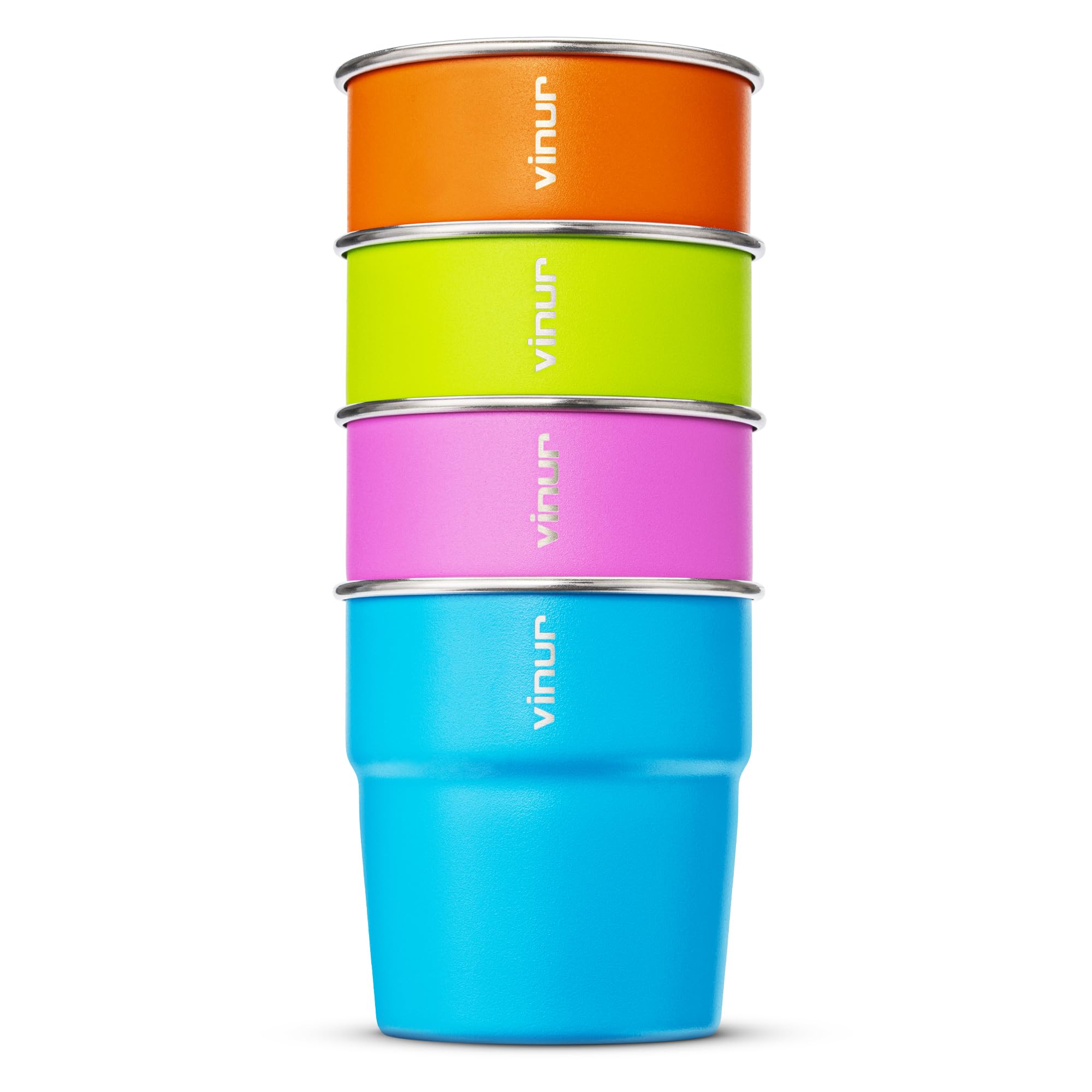 VINUR Kids Cups front view in sky blue; lightweight and durable for on-the-go hydration.