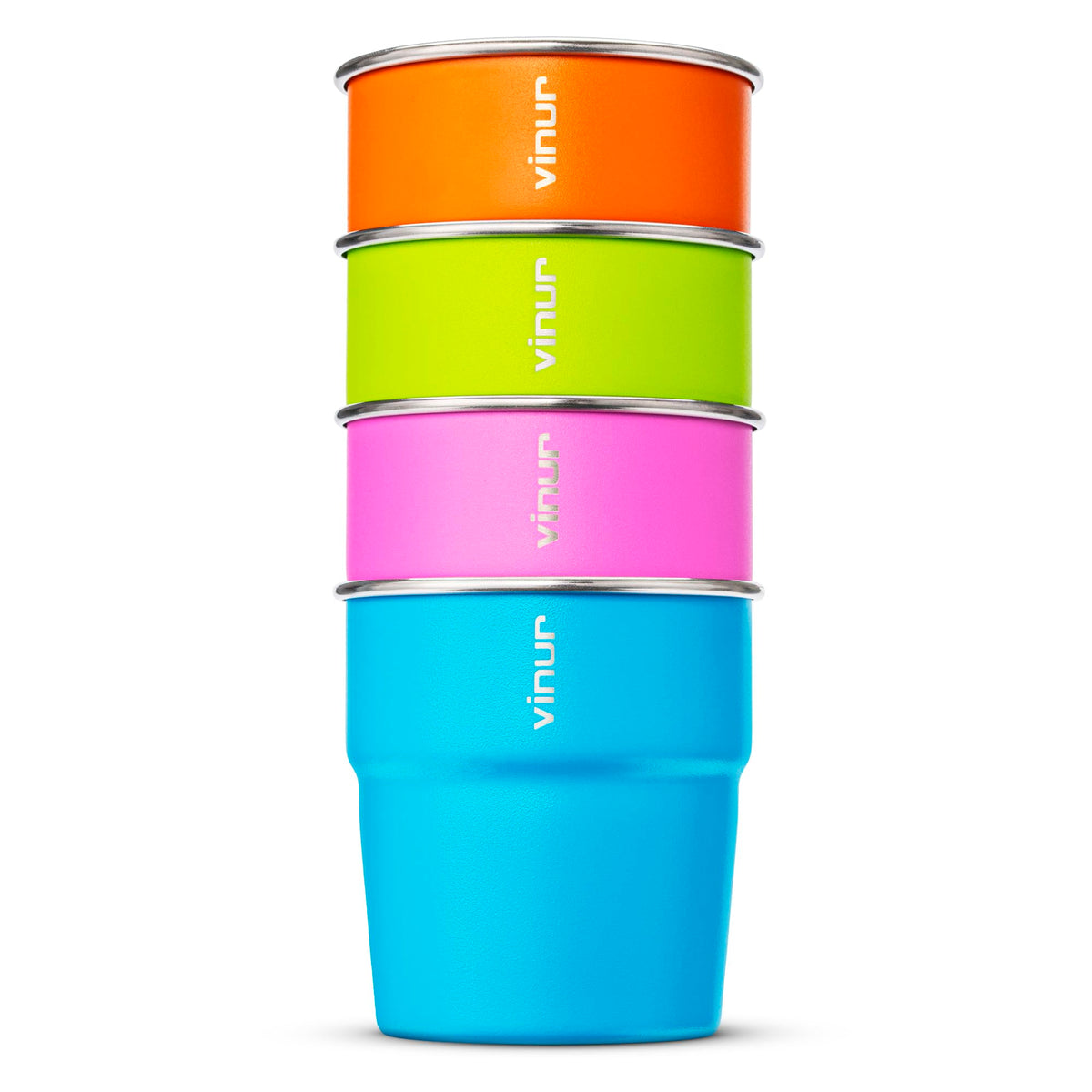 VINUR Kids Cups front view in sky blue; lightweight and durable for on-the-go hydration.