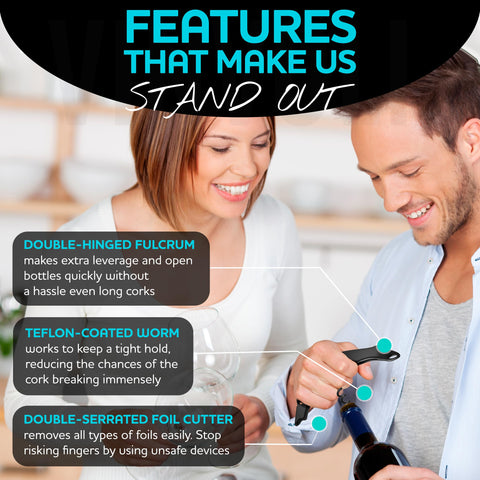 Vinvoli stainless steel body for lasting performance.