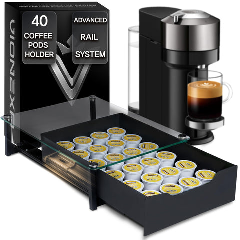 VIONEXA glass-top closeup highlights pod visibility and premium look
