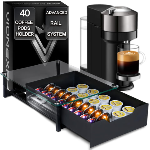 VIONEXA rail-drawer with silent glide for smooth pod access