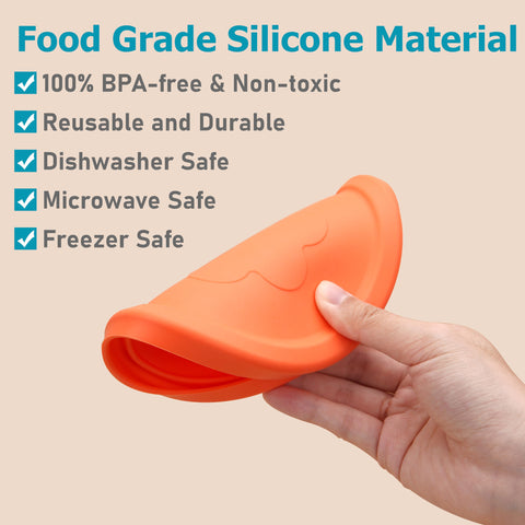 Viotiin 4 cup round silicone lid for Pyrex bowls, durable storage solution.