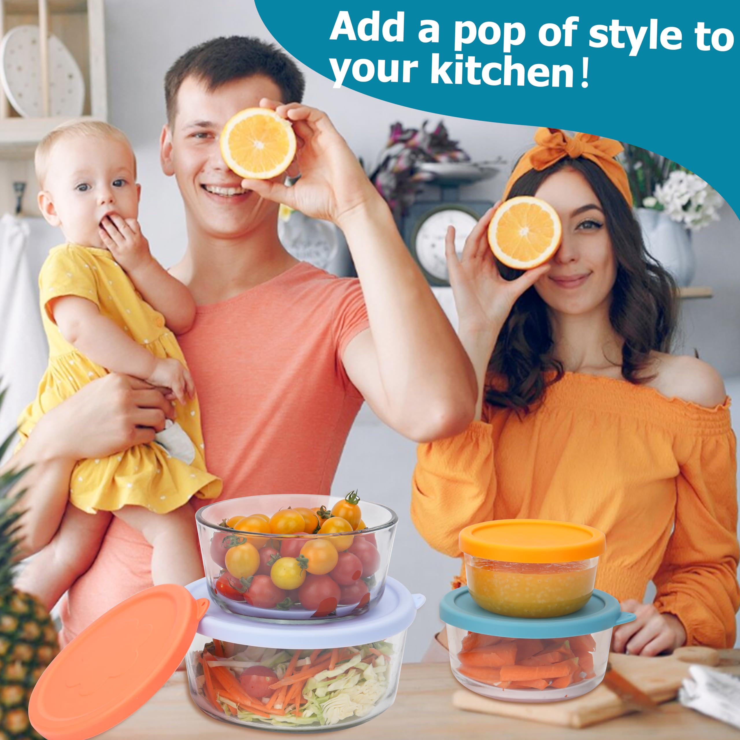 Viotiin silicone lids are dishwasher, microwave, and freezer safe for busy kitchens.