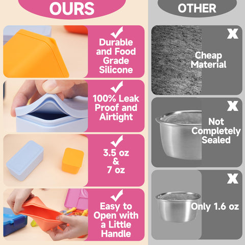 Viotiin dishwasher-safe dip container is easy to clean after meals.