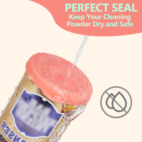 Bright Viotiin lid color helps identify containers and prevent spills during cleaning tasks.
