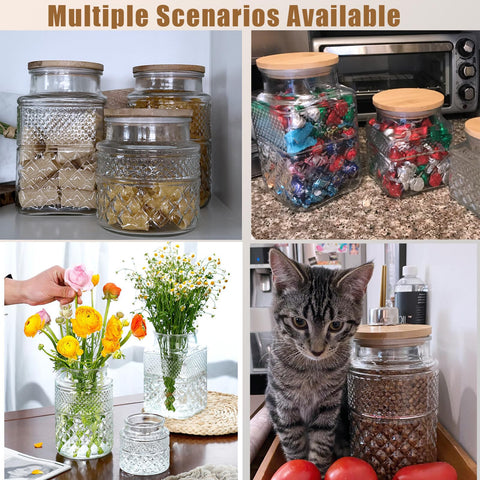 Viovian versatile canister for kitchen, pantry, or decorative display.