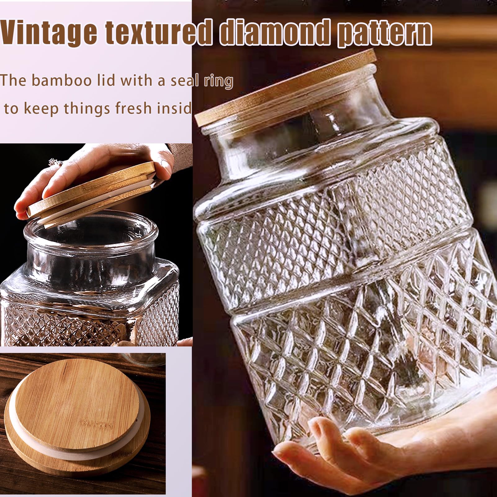 Viovian wide mouth design for easy pouring and scooping.