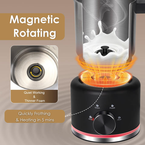 Detachable, dishwasher-safe cup from VIPDIGI Milk Frother for easy cleaning