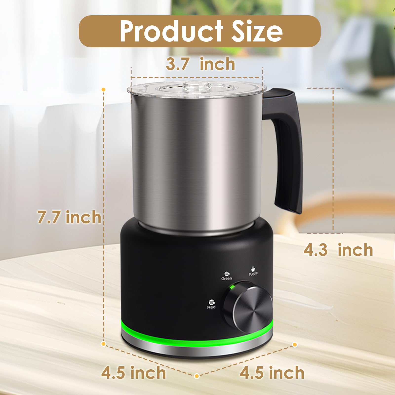 Silent operation of VIPDIGI Milk Frother during frothing