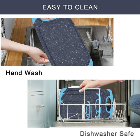 Viretang aqua dishwasher-safe boards for easy cleaning