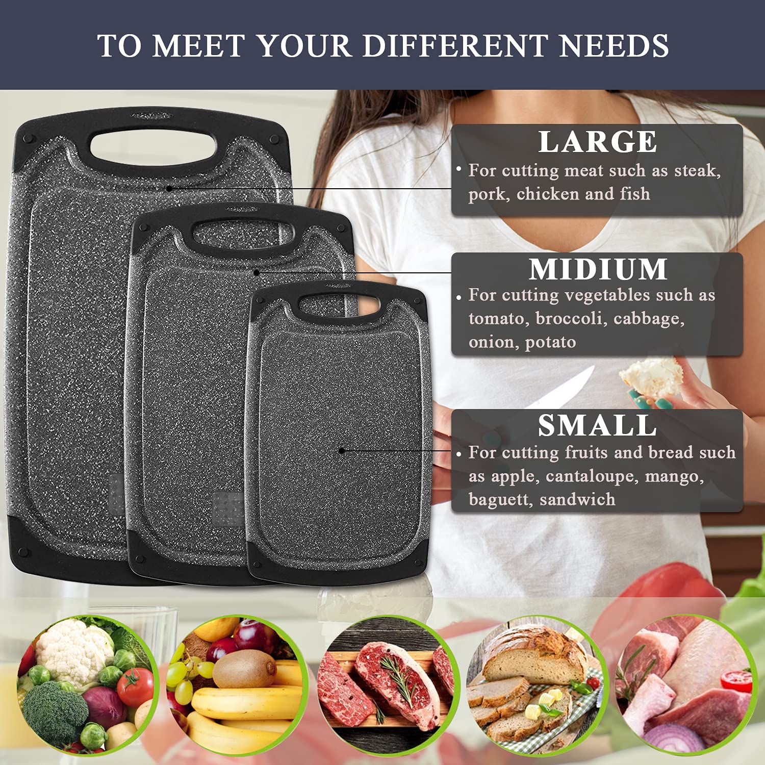 Viretang cutting board grinding-area: built-in spot to grate garlic or ginger.