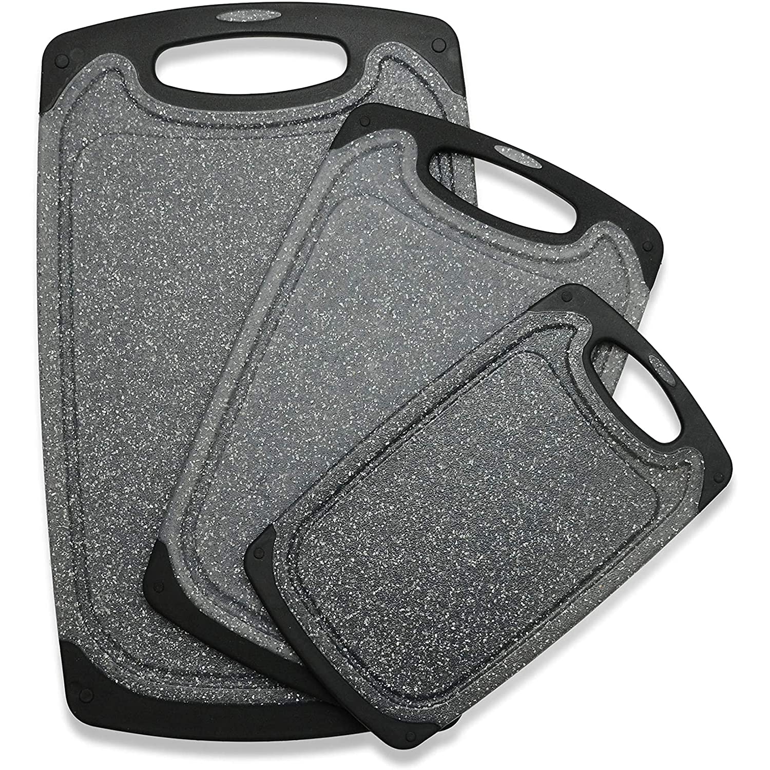 Viretang cutting board large: durable surface for meat and prep with easy grip handle.