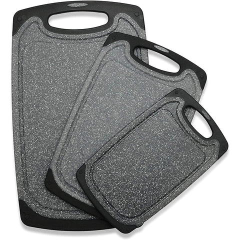 Viretang cutting board large: durable surface for meat and prep with easy grip handle.