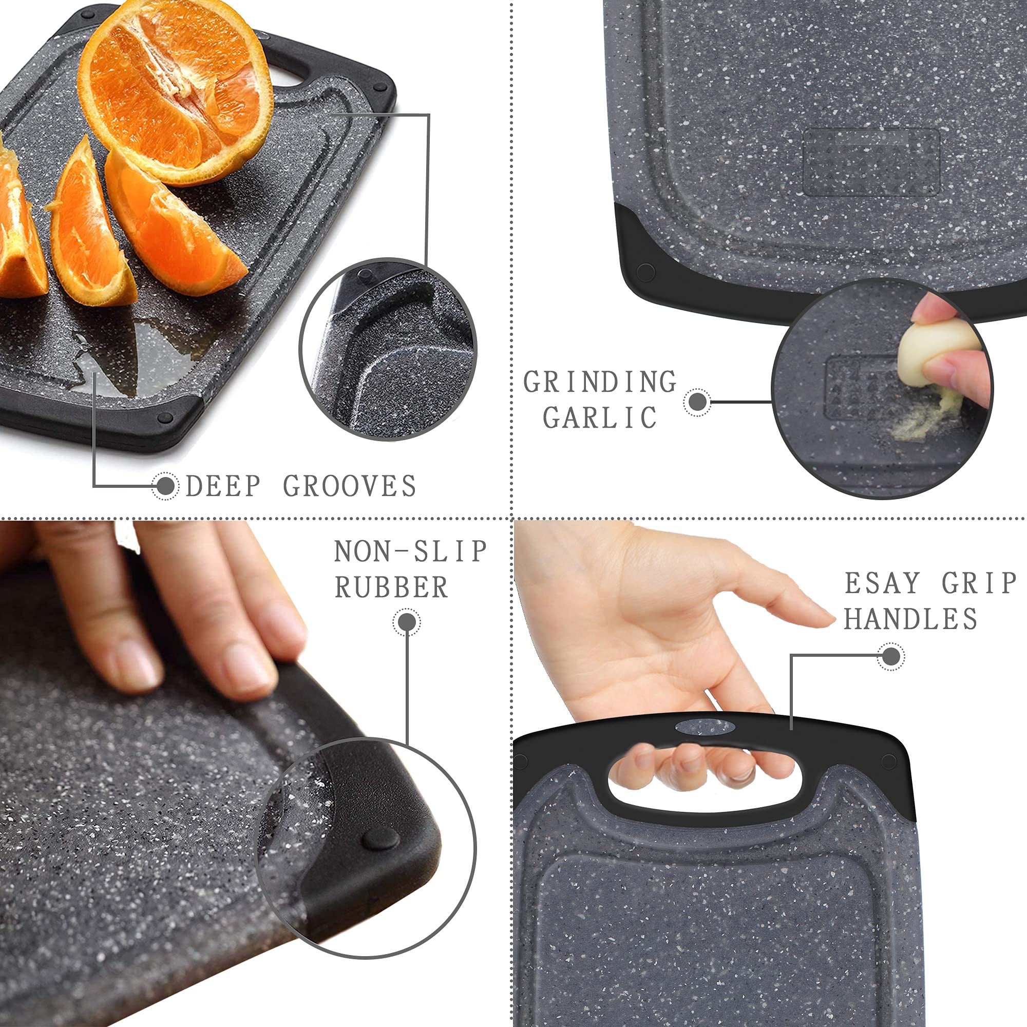 Viretang cutting board small: compact fruit prep with reversible sides.