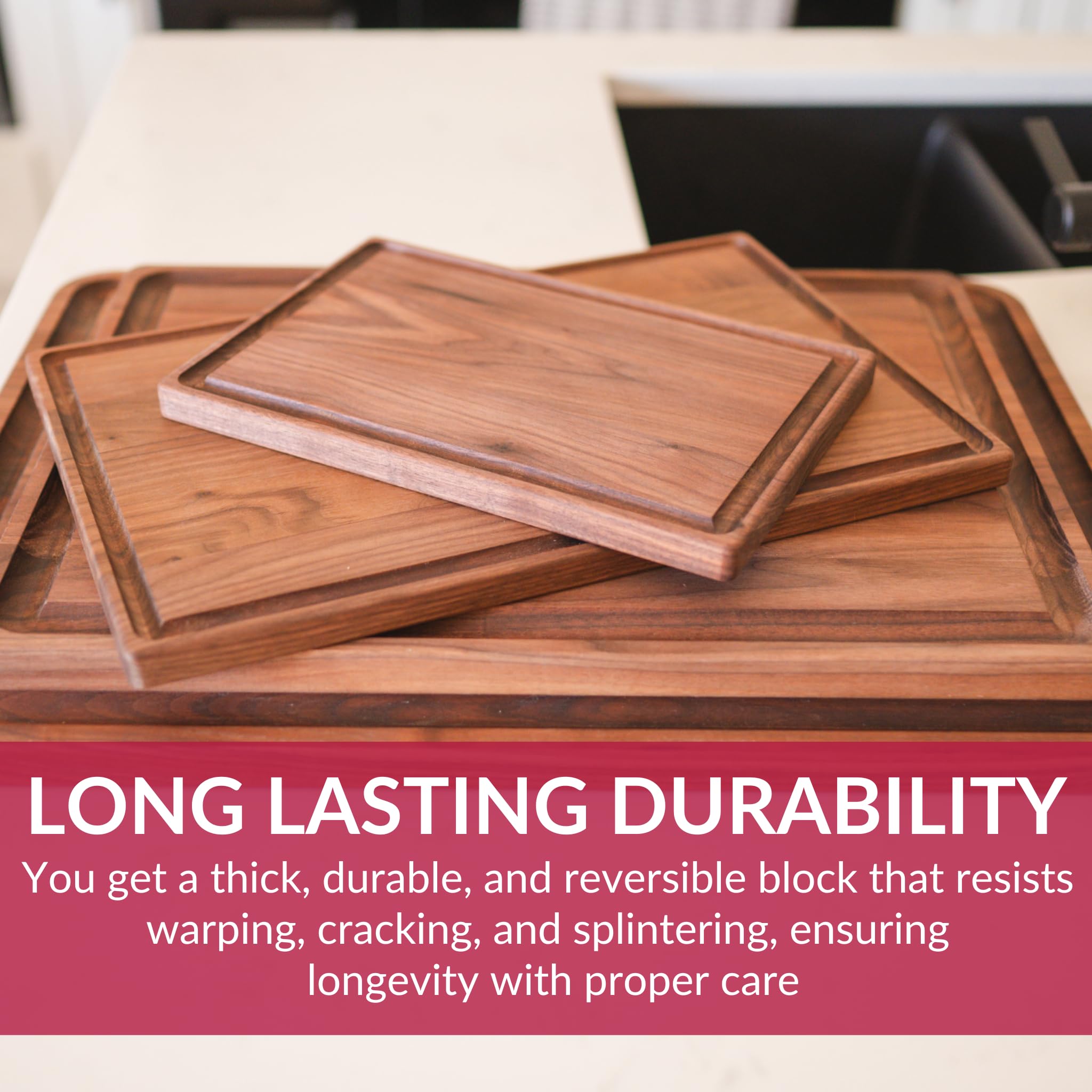 Virginia Boys Kitchens walnut cutting board care tips for long-lasting shine