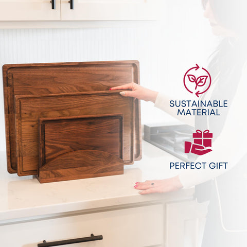 Virginia Boys Kitchens walnut cutting board, made in Virginia from American-grown walnut