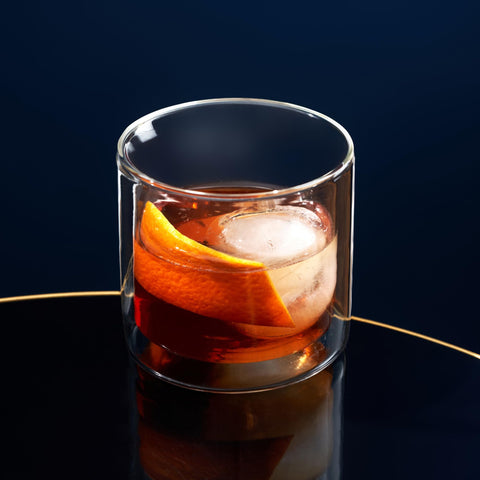 Viski contemporary 7 oz glass set adds elegance to any home bar