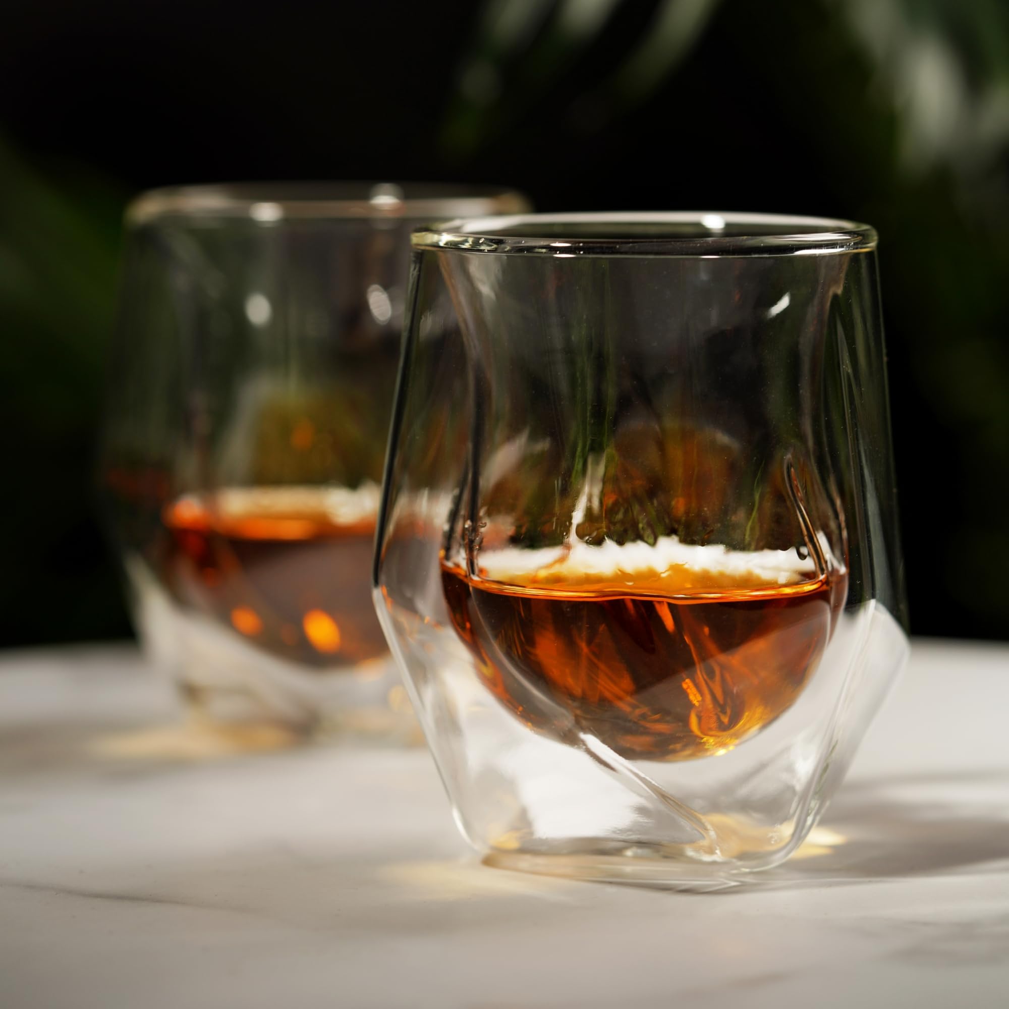 Viski tulip vessel guides aromas for precise tasting experiences.