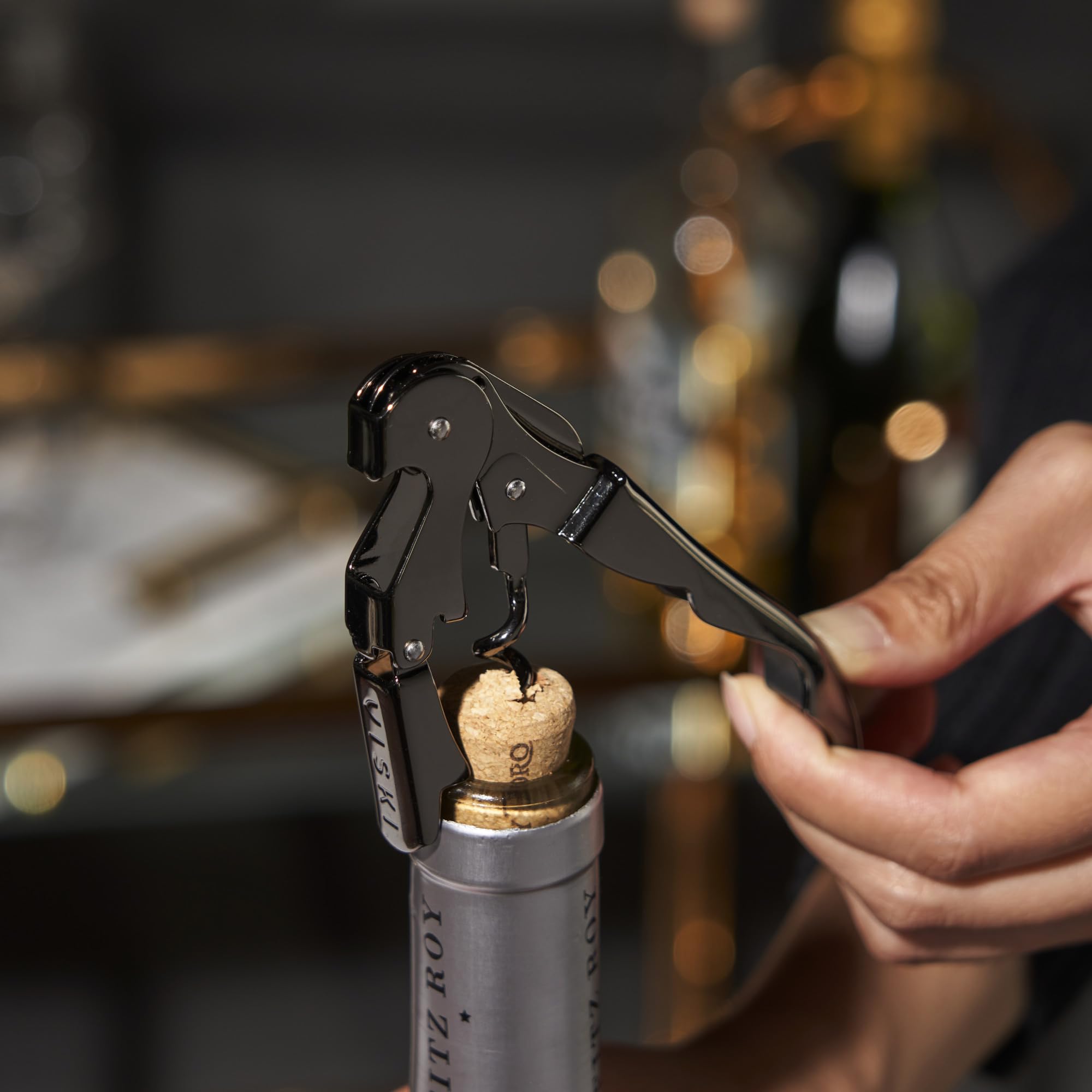Viski gunmetal signature ergonomic handle offers comfortable, controlled use.