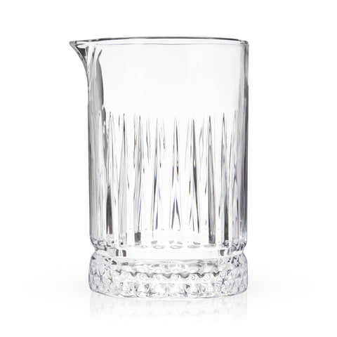 Viski home bar sophistication with a durable lead-free crystal mixing glass.