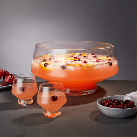Crystal-clear Viski glass showcases citrus, ice, and color.