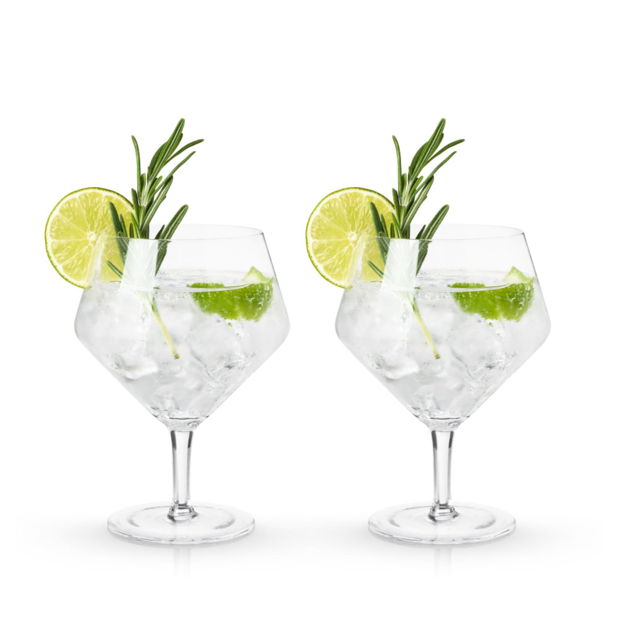 Viski Raye 14oz capacity shown for generous gin & tonic pours.